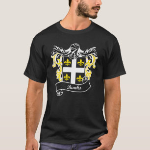Banküberschrift Nachname Familienwappen T-Shirt