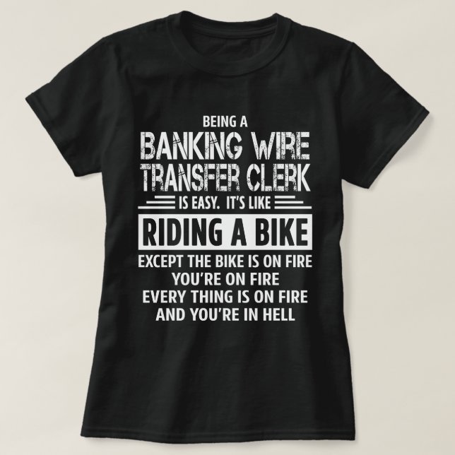 Banküberweisungsbeamte T-Shirt (Design vorne)