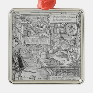Bankwesen-Szene Ornament Aus Metall