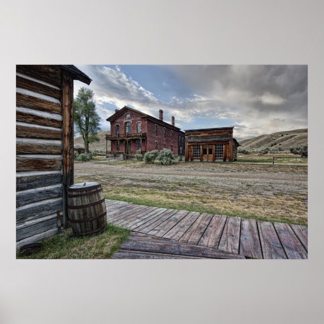 Bannack Ghost Town Mainstreet 2 - Montana Poster (Vorne)