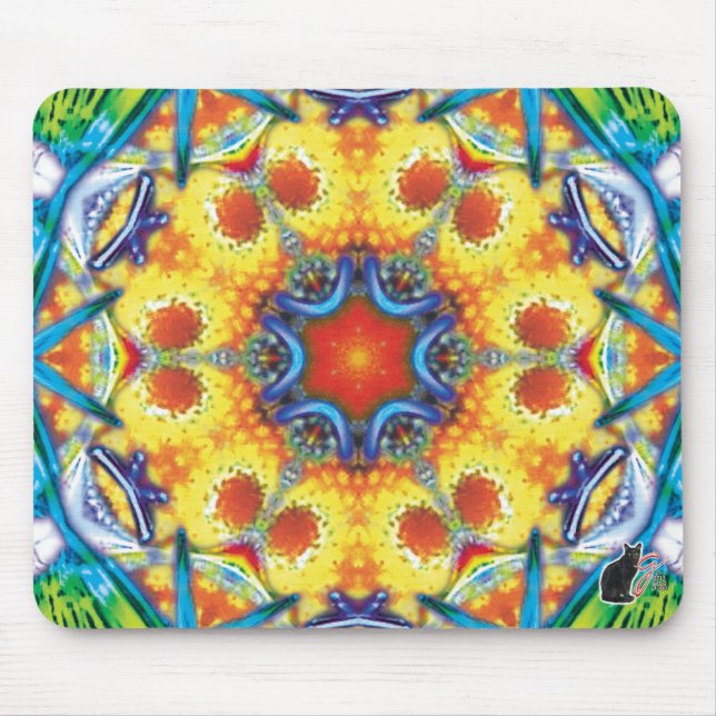 BannaPuddin Kaleidoscope Mouse Pad Mousepad (Vorne)