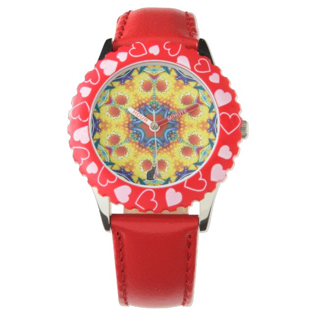 BannaPuddin Kaleidoscope Watch Armbanduhr (Vorderseite)