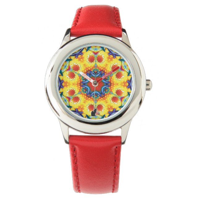 BannaPuddin Kaleidoscope Watch Armbanduhr (Vorderseite)