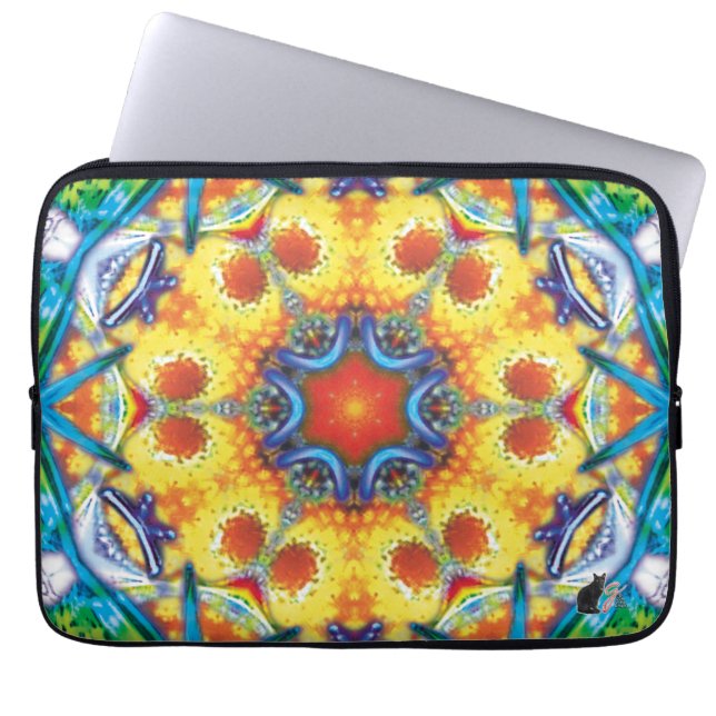 BannaPuddin Kaleidoskop Laptop-Sieb Laptopschutzhülle (Vorderseite)
