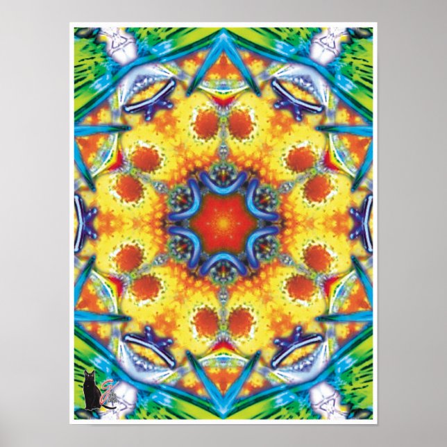 Bannapuddin Kinetic Collage Kaleidoscope Poster (Vorne)