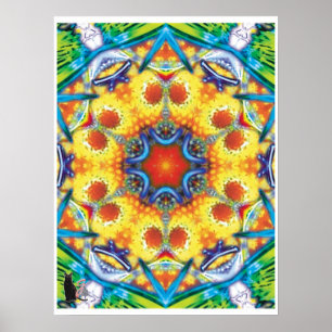Bannapuddin Kinetic Collage Kaleidoskop-Plakat Poster
