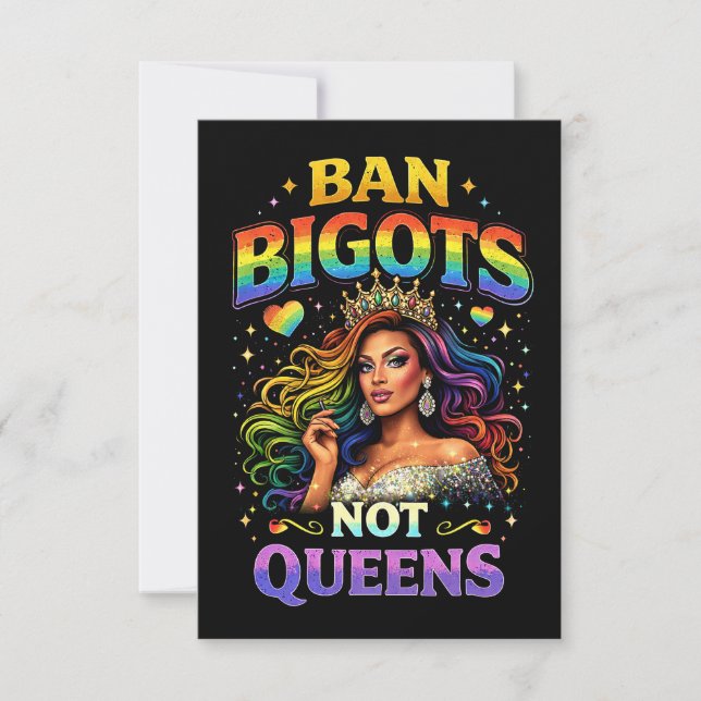 Banned Bigots Dankeskarte (Vorderseite)