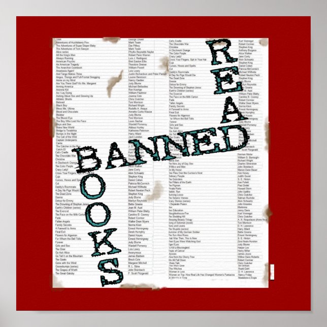 BANNED BOOKS LESEN POSTER (Vorne)