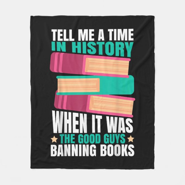 Banned Books Quote Fleecedecke (Vorderseite)