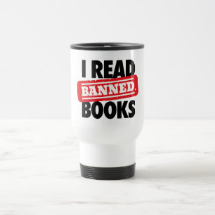 Banned Books Travel Mug lesen Reisebecher