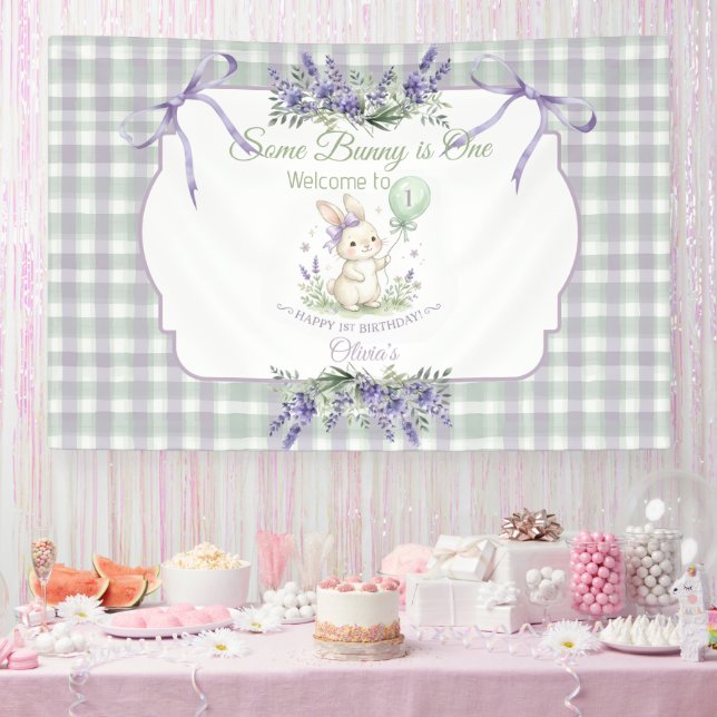Banner 1. Geburtstag Some Bunny is One (Party)