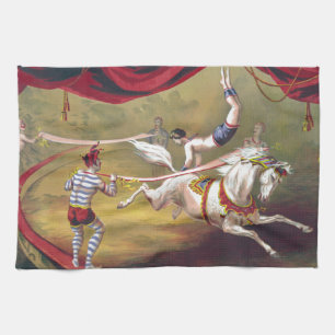 Banner Act Vintage Circus Art Küchentuch