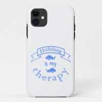 Banner Band Zitat Fischen ist meine Therapie