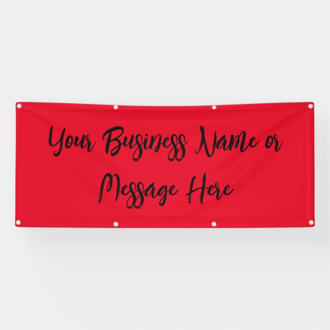 Banner "Bemerkenswert rot" mit Text (Horizontal)