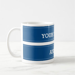 BANNER blauer Farbverlauf + Ihr Text Tasse