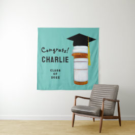 Banner der Apothekerin Pharmacy School Graduation  Wandteppich
