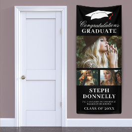 Banner der Black 3 Picture Graduation Party