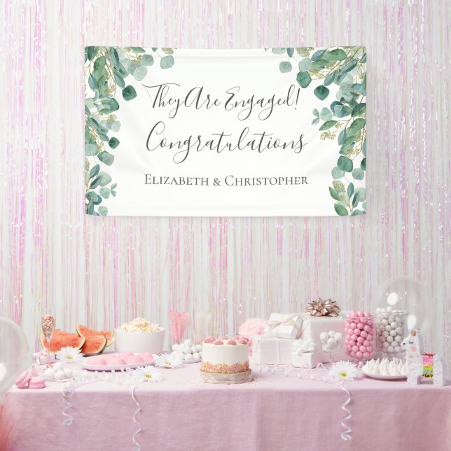 Banner der botanischen Verlobung Eukalyptus Greene (Party)