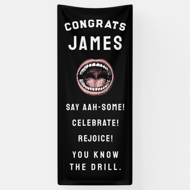 Banner der Creative Dental School Graduation Party (Vertikal)