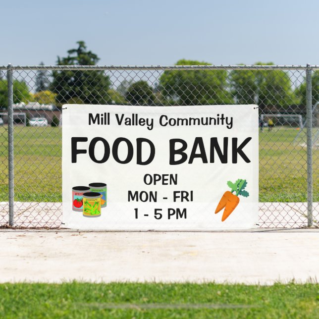 Banner der Custom Food Bank (Insitu)