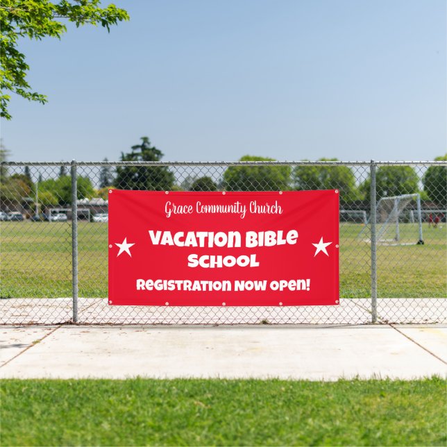 Banner der Custom Vacation Bible School (Insitu)