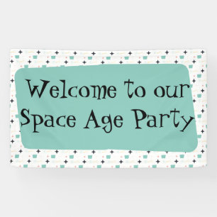 Banner der modernen Atomstars Mitte des Jahrhunder