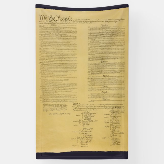 Banner der US-Verfassung (Vertikal)