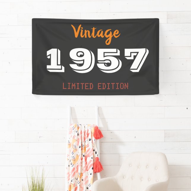 Banner der Vintagen limitierten Edition 1957 - Ret (Insitu)