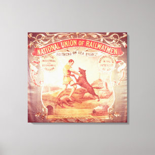 Banner des Süd-auf-See-Zweiges der Nation Leinwanddruck