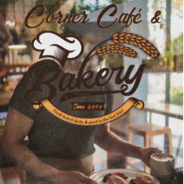 Banner Earth Tones für Vintage Backkörner anpassen Fensteraufkleber