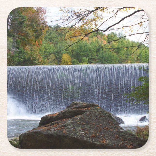Banner Elk, NC Wasserfall Rechteckiger Pappuntersetzer (Vorderseite)