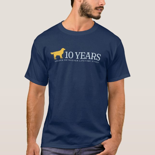 Banner für 10 Jahre T-Shirt (Vorderseite)