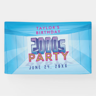 Banner für 2000er-Party-Thema