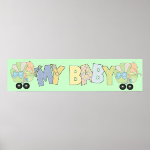 Banner für Babydusche Party Poster