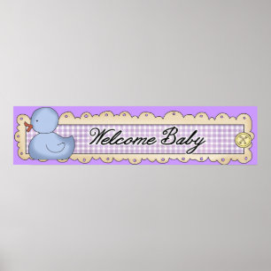 Banner für Babydusche Party Poster