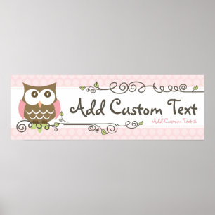 Banner für Babydusche Poster