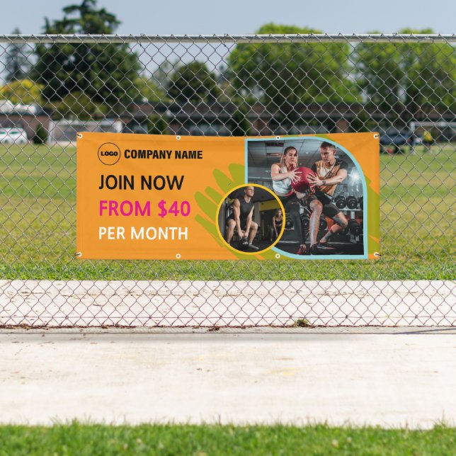 Banner für benutzerdefinierte Gym-Außenwerbung (Insitu)