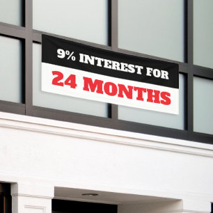 Banner für benutzerdefinierte Kreditzinsen