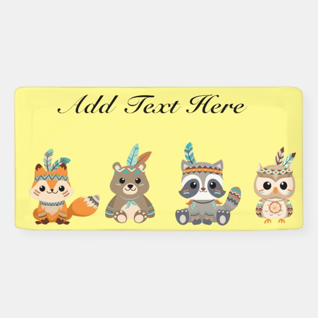 Banner für benutzerdefinierte Stämme von Woodland- (Horizontal)