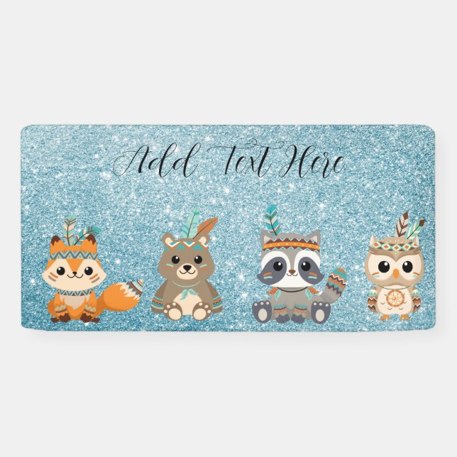 Banner für benutzerdefinierte Stämme von Woodland- (Horizontal)