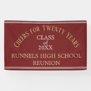 Banner für benutzerdefinierte Wiedersehen 20 Jahre