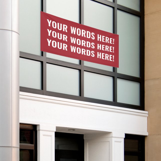 Banner für benutzerdefinierte Wörter (Äußeres Gebäude)