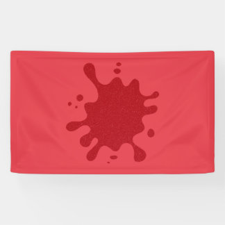 Banner für benutzerdefinierten roten Spritzer - Fe