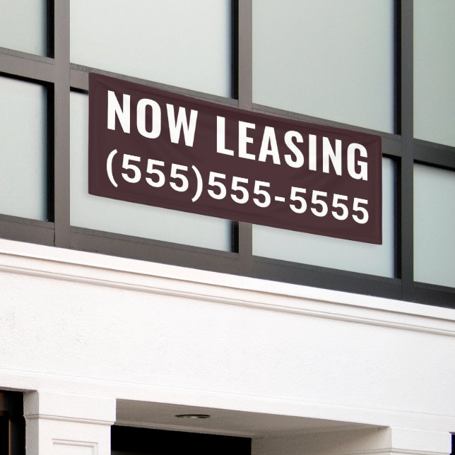 Banner für benutzerdefiniertes Jetzt Leasing (Äußeres Gebäude)
