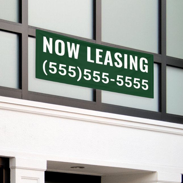 Banner für benutzerdefiniertes Jetzt Leasing (Äußeres Gebäude)