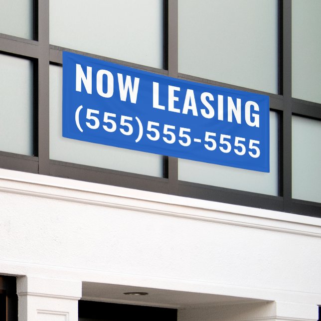 Banner für benutzerdefiniertes Jetzt Leasing (Äußeres Gebäude)