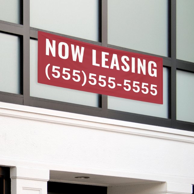 Banner für benutzerdefiniertes Jetzt Leasing (Äußeres Gebäude)