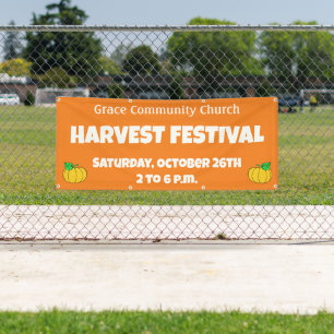 Banner für Custom Church Harvest Festival