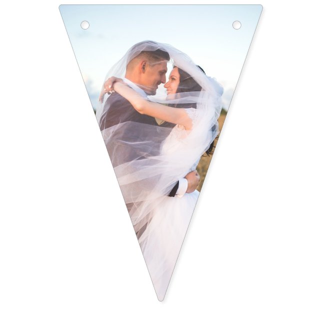 Banner für das Hochzeitstich-Rose-Monogramm-Foto (Zweite Fahne)