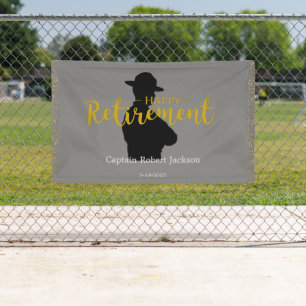 Banner für das Ruhestand von Grau und Schwarz-Staa